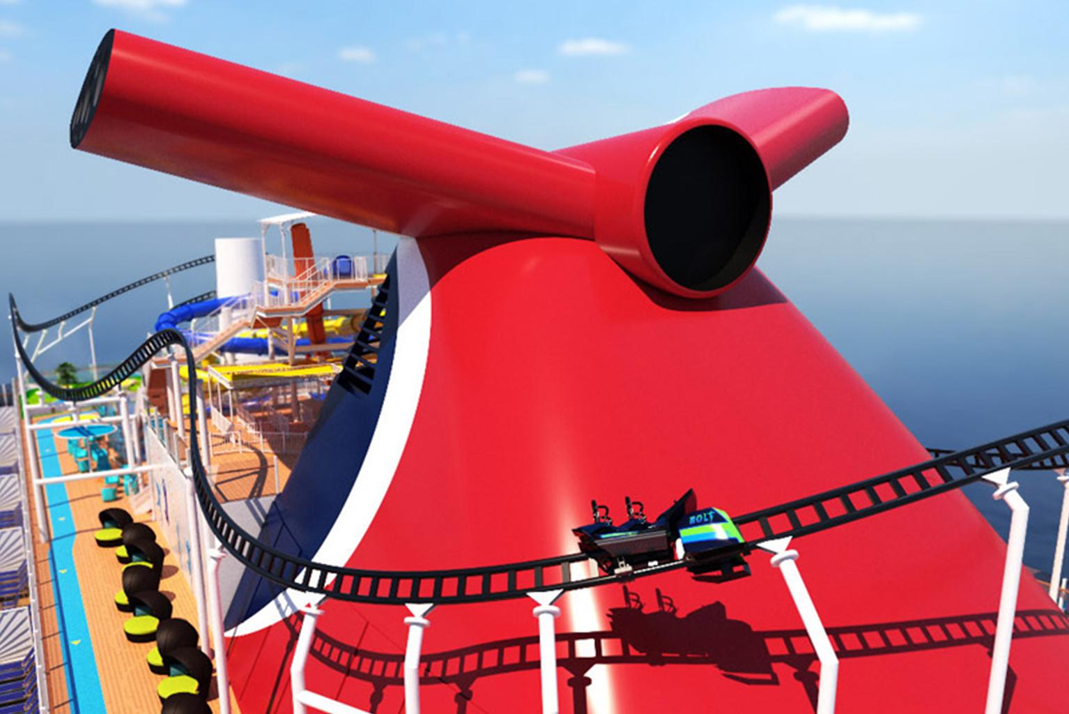 Carnival Mardi Gras Menampilkan Fitur Roller Coaster di Laut